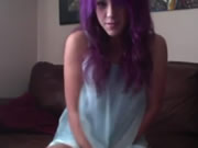 Purple Hair เด็กผู้หญิง Masturbation